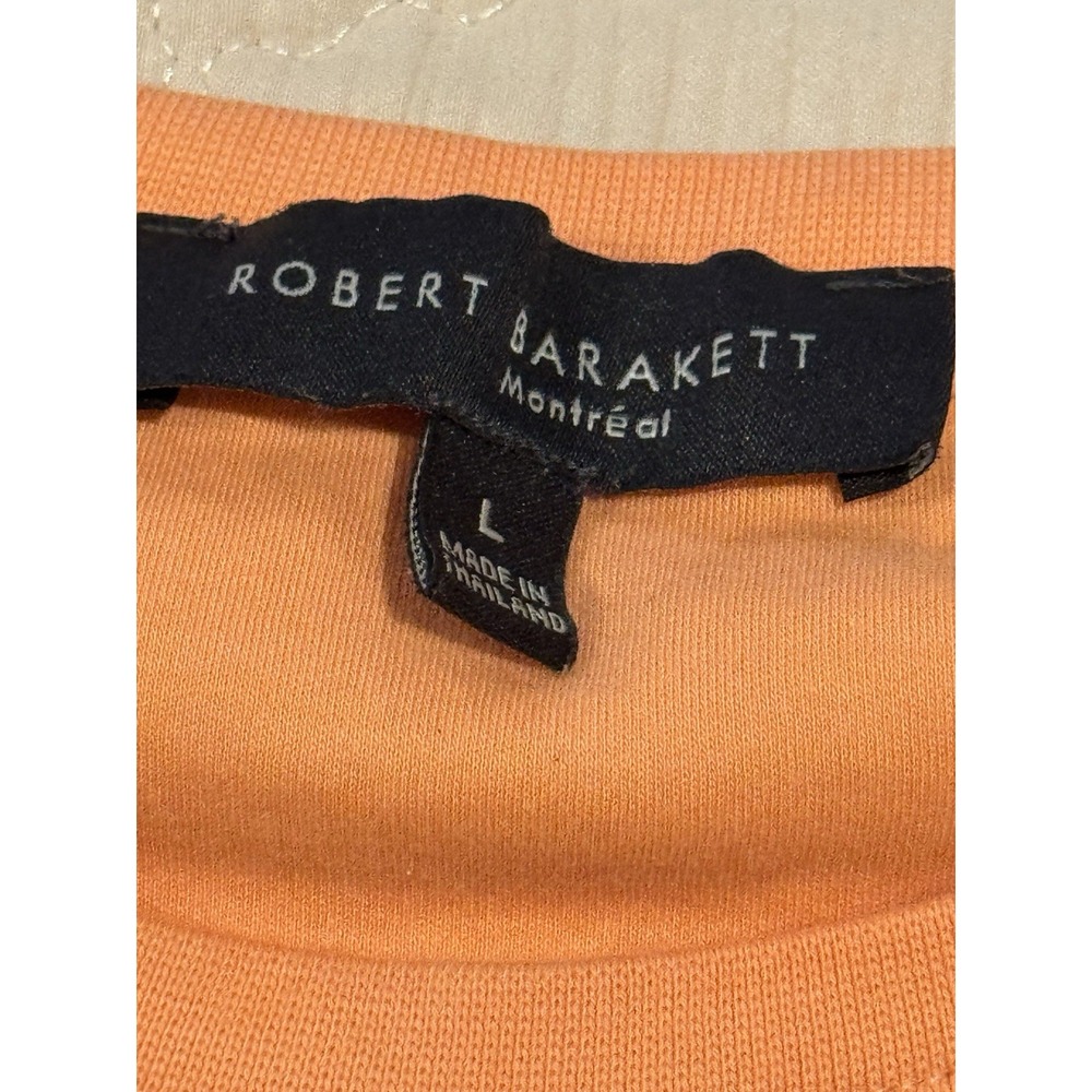 Robert‎ Barackett Men's Peach Color Shirt Large - Picture 7 of 8
